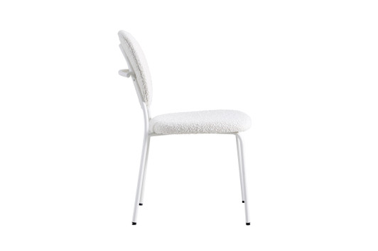Lisette Boucle Side Chair (Set of 2)|white