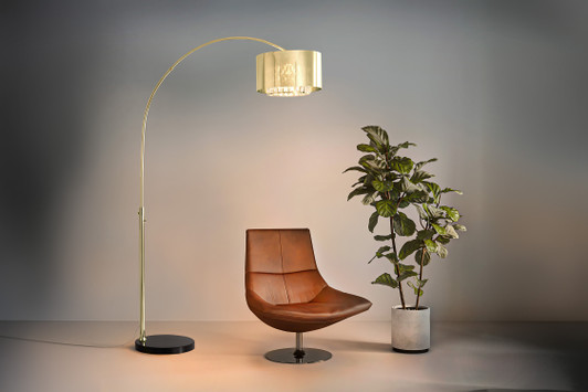 Marilyn 1 Light Arc Floor Lamp - 94"