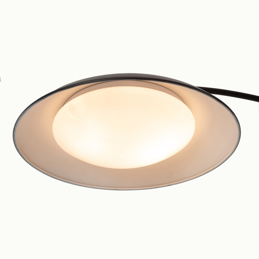 Saucer 3 Light Arc Floor Lamp