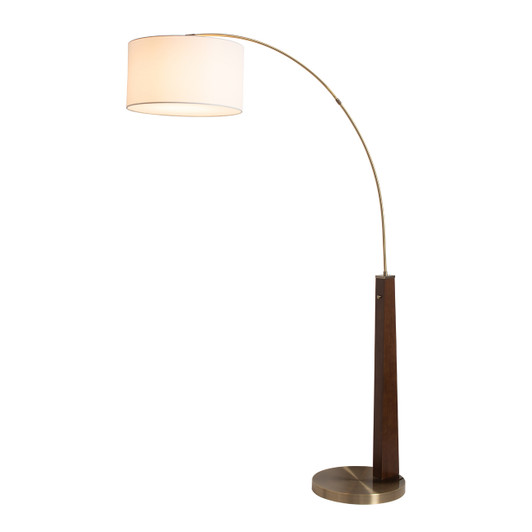 Taper 1 Light Arc Floor Lamp