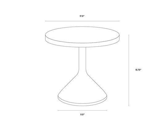 ADONIS END TABLE|grey
