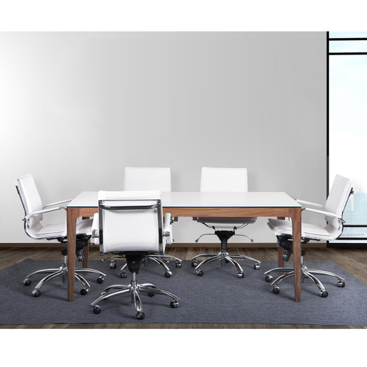 Haldis 71 Inch Rectangle Table|white lifestyle