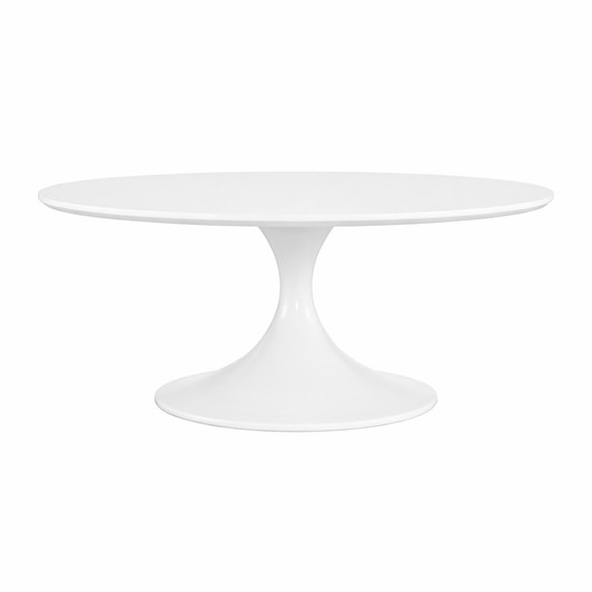 Astrid 36 Inch Round Coffee Table|matte_white_high_gloss_white