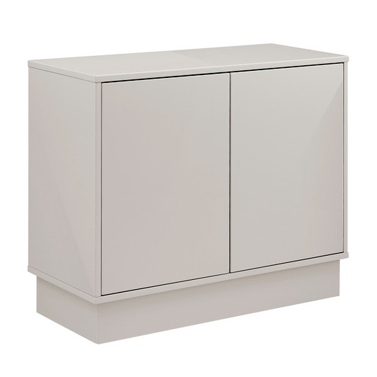 Tresero 35 Inch Cabinet|high_gloss_warm_gray