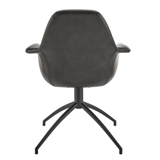 Ralph Swivel Armchair|charcoal_gray_black