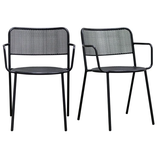 Nansen Outdoor Armchair (Set of 2)|black