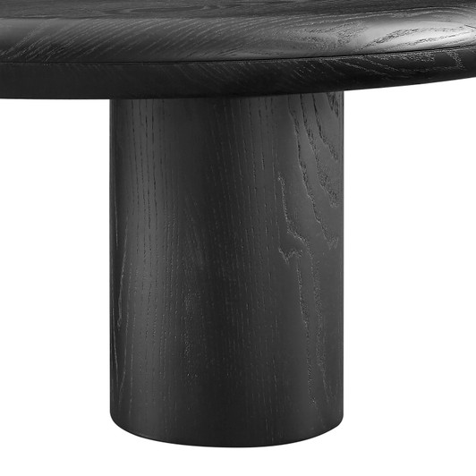 Gunda 36 Inch Round Coffee Table|black