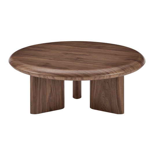 Albert 35 Inch Round Coffee Table|walnut