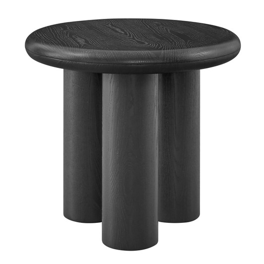 Gunda 24 Inch Round Side Table|black