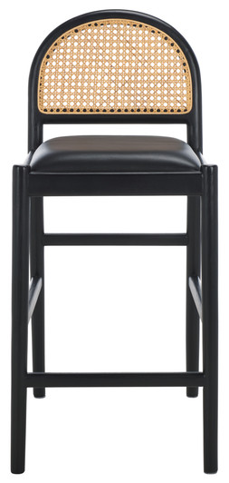 Laylie Rattan Counter Stool|black