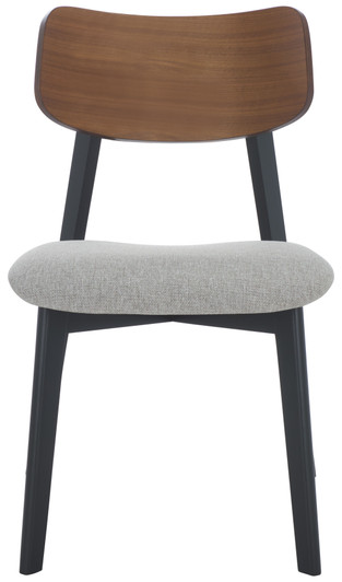 Divya Wood And Linen Dining Chair (Set of 2)|walnut_black_light_grey