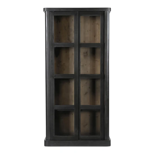 Mona Tall Cabinet Black|black