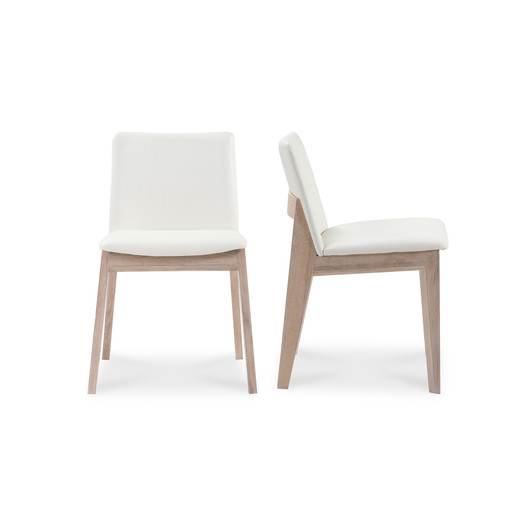 Deco Oak Dining Chair (Set of 2)|white