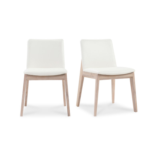 Deco Oak Dining Chair (Set of 2)|white