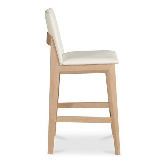 Deco Oak Counter Stool|white
