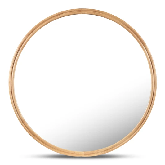 Alcott Small Round Mirror Walnut|natural