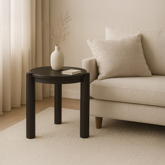 Jack Side Table Brushed|brown lifestyle