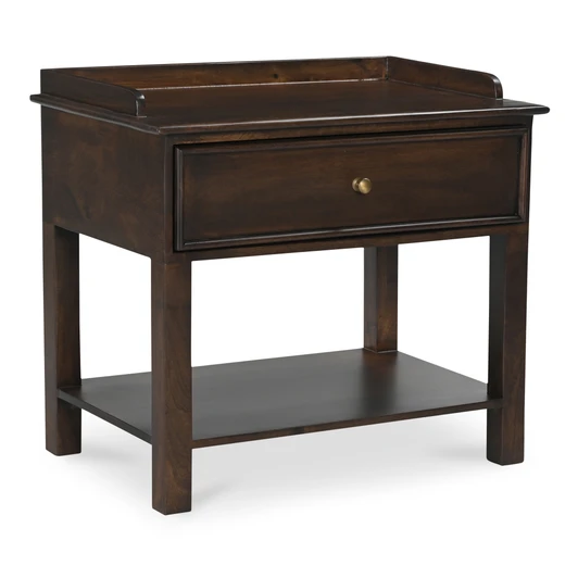 Maeve Nightstand Dark Brown|brown