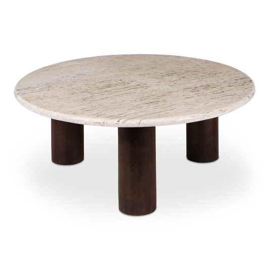 Landon Coffee Table Beige Travertine|beige