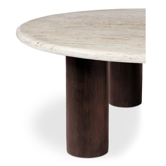 Landon Coffee Table Beige Travertine|beige