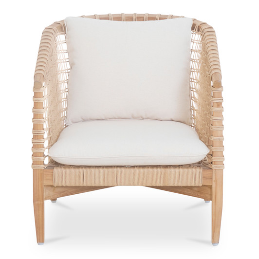 Kuna Outdoor Lounge Chair White|natural