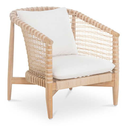 Kuna Outdoor Lounge Chair White|natural