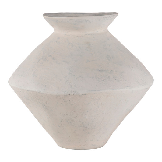 Raja Medium Decorative Vessel White|white