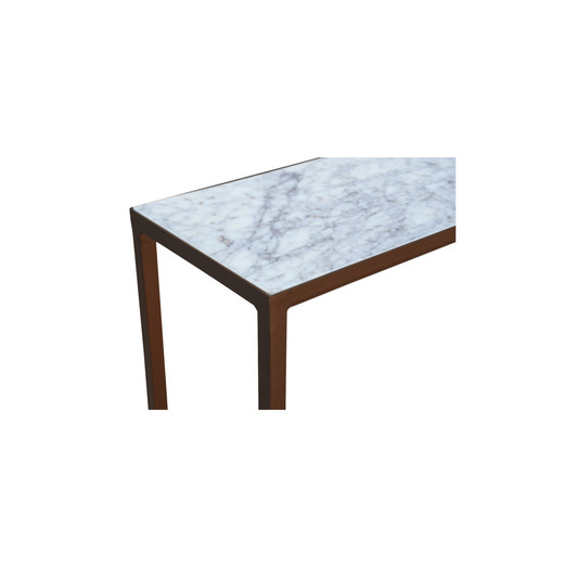Bottego Console Table Antique Copper|brown