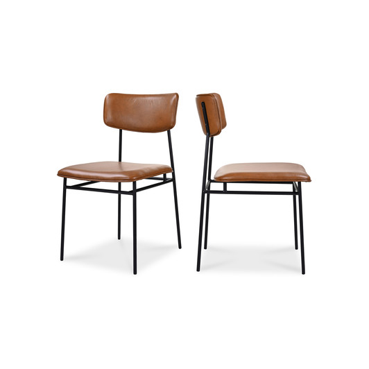 Sailor Dining Chair Brown (Set of 2)|brown