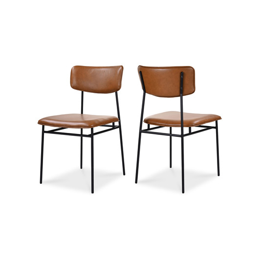 Sailor Dining Chair Brown (Set of 2)|brown