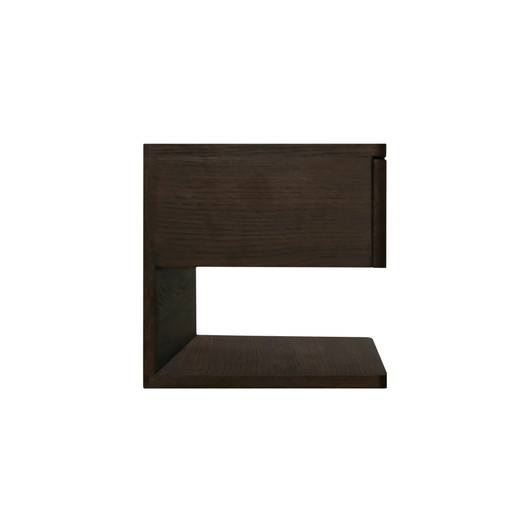 Jonah Floating Nightstand Dark Brown|brown