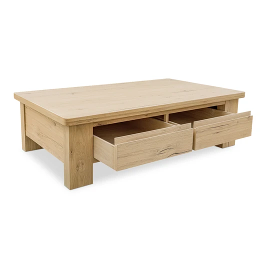 Graham Storage Coffee Table Rustic Oak|natural
