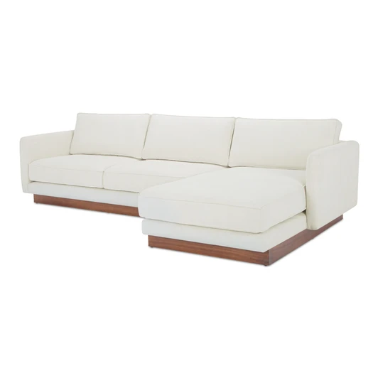 Vernon Right Sectional White|white