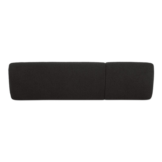 Faye Left Sectional Black Boucle|black
