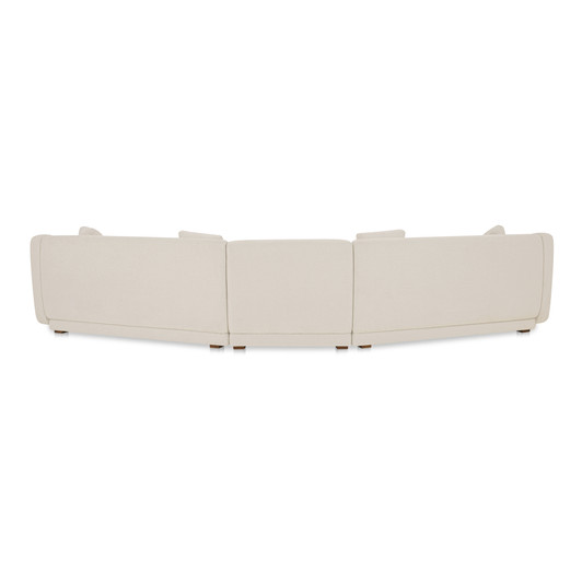 Fraser 3 Piece Modular Sectional with Slipper|white