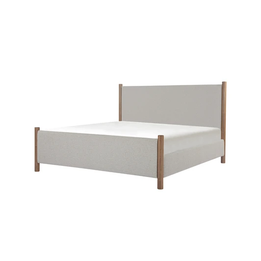 Warren King Bed Beige|beige