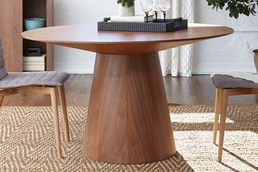 Theo Round Wood Dining Table | 120cm