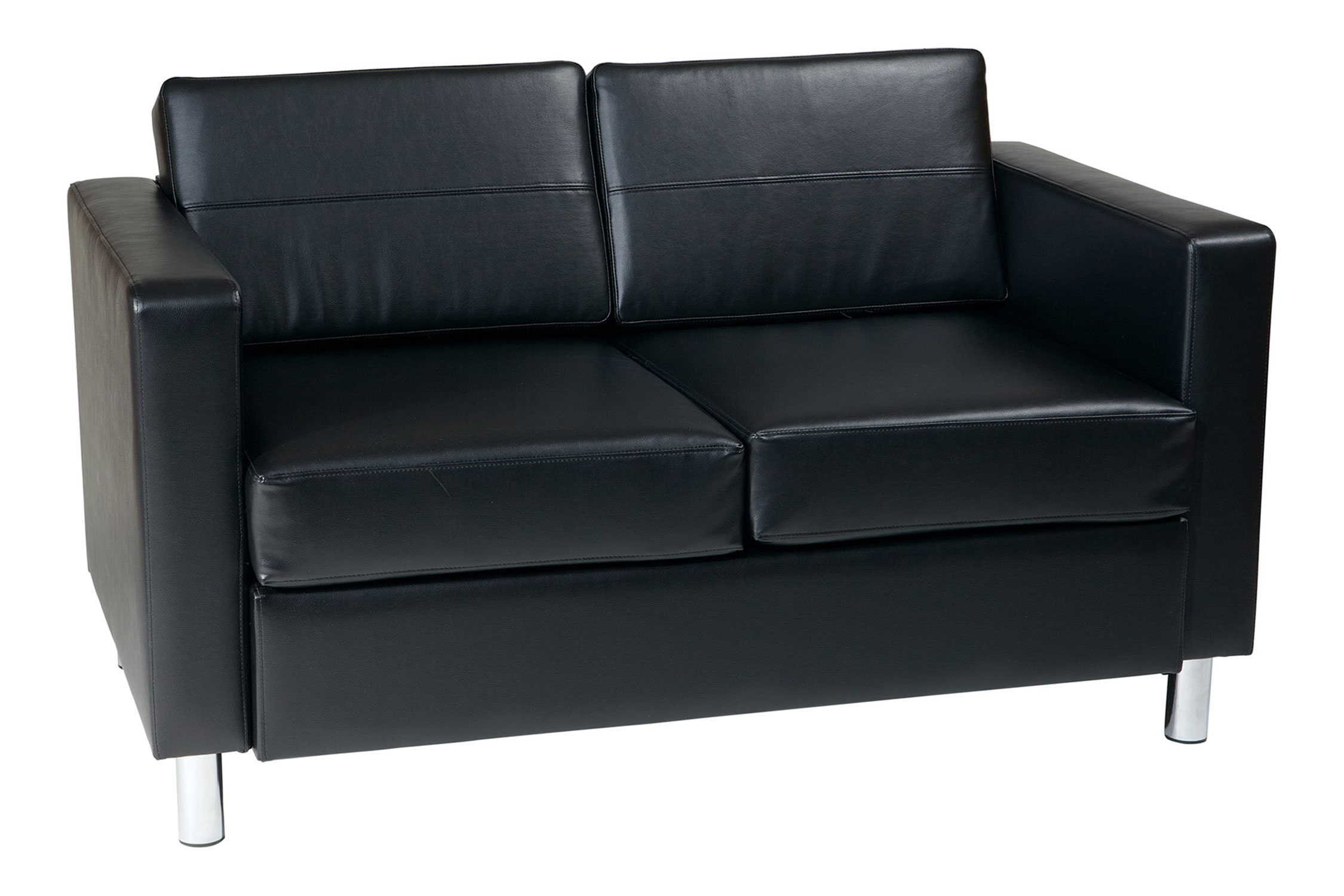Pacific Easy-Care Faux Leather Loveseat