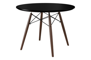 Eiffel Black Round Dining Table (Large)