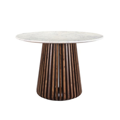 Lacey Round Marble Dining Table