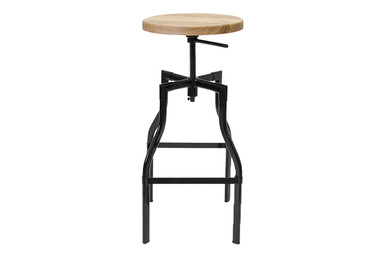 Whitworth Drafting Stool with Wood Seat - Inmod