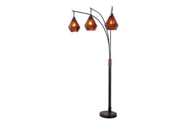 Artifact 85" Natural Mica 3 Light Arc Lamp