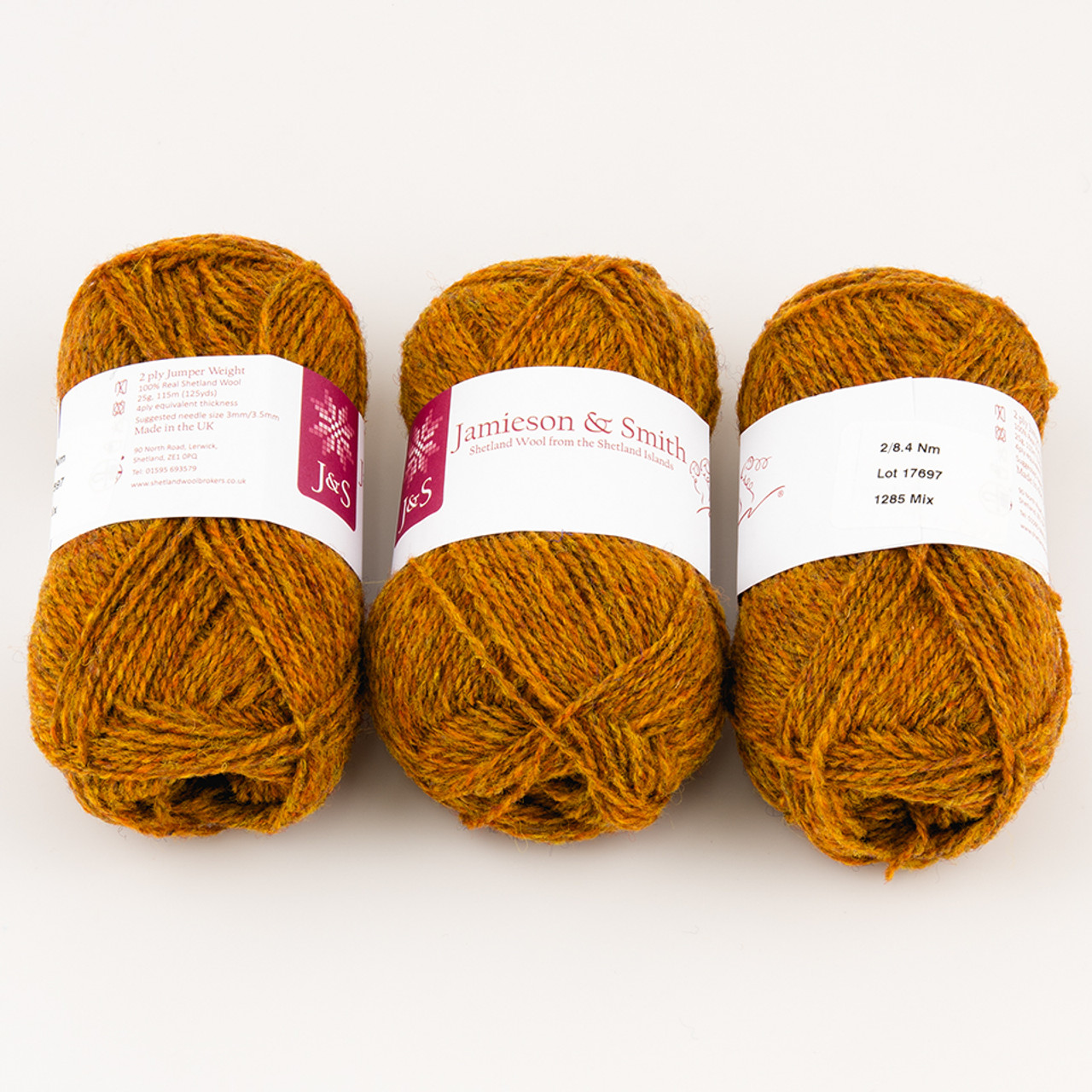 Jamieson & Smith, 2ply Jumper Weight // 1285 Mix at The Loopy Ewe