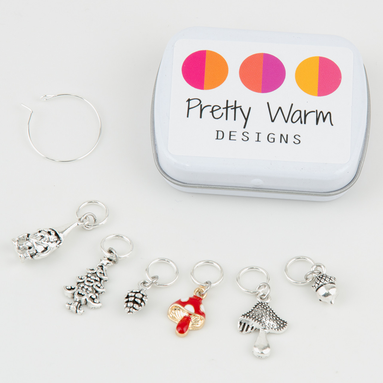 Pretty Warm Designs Stitch Markers at The Loopy Ewe