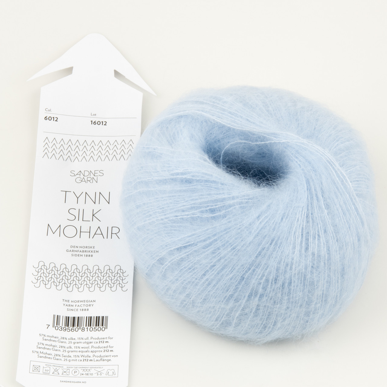 Sandnes Tynn Silk Mohair//Light Blue (6012)