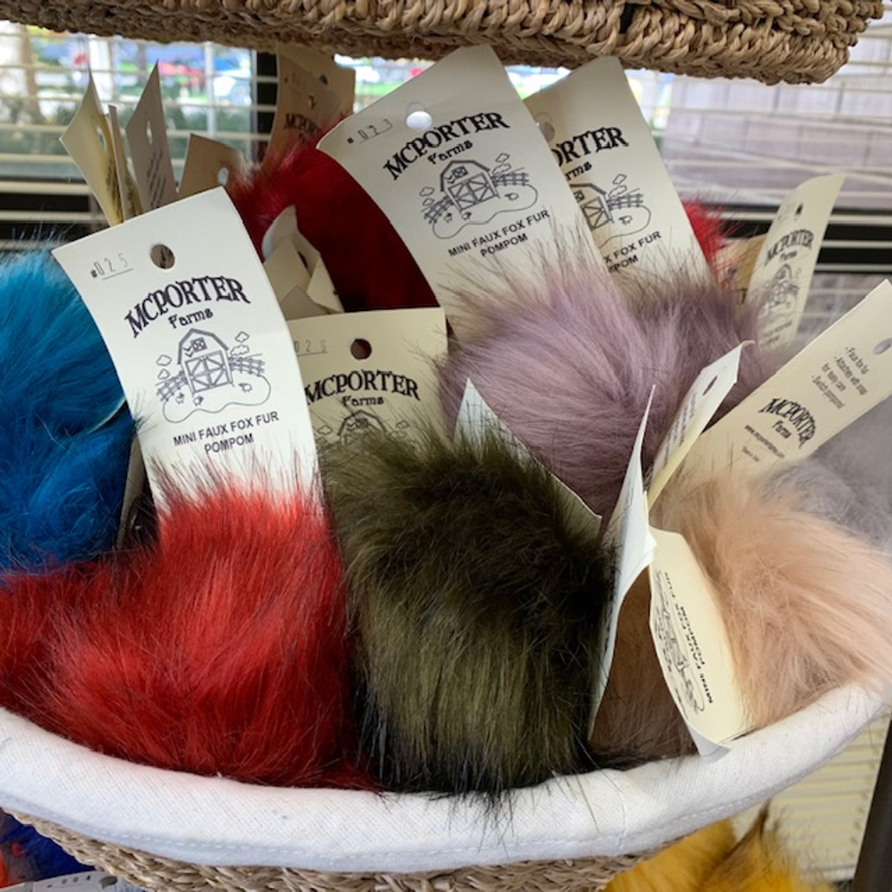 Fabulous Faux Fur Pom Poms at Fabulous Yarn