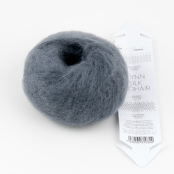 Sandnes Garn, Tynn Silk Mohair // Steel Gray (6707) at The Loopy Ewe