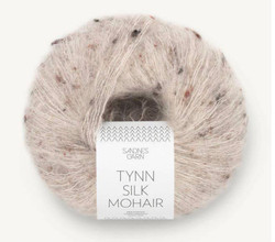Sandnes Garn, Tynn Silk Mohair // 2600 Greige Tweed at The Loopy Ewe