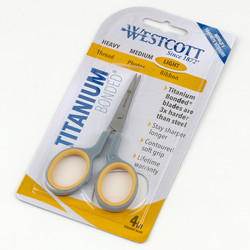 Westcott Titanium Bonded 4" Scissors at The Loopy Ewe Westcott Titanium Bonded 4" Scissors at The Loopy Ewe