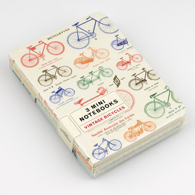 Cavallini 3-Pack Mini Notebooks in Bicycles Cavallini 3-Pack Mini Notebooks in Bicycles